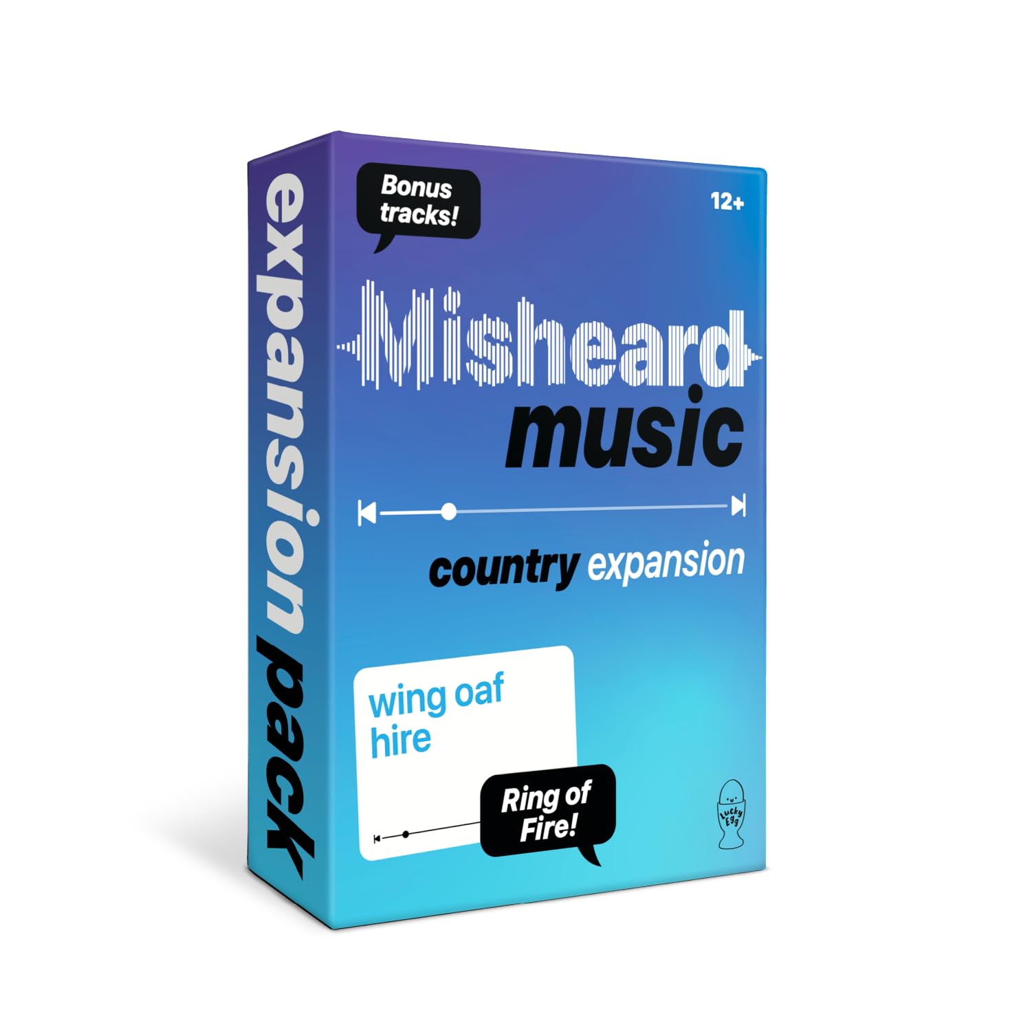 Lucky Egg Misheard Music: Country Expansion – Add-On Card Pack for The Original Misheard Music Game, 100 Country Lyrical Nonsense Cards, Base Game Required
