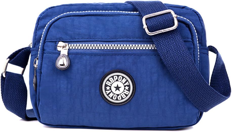 XUEREY Women Waterproof Nylon Messenger Bags Cross Body Shoulder Bag Tote Multi Pocket Purse