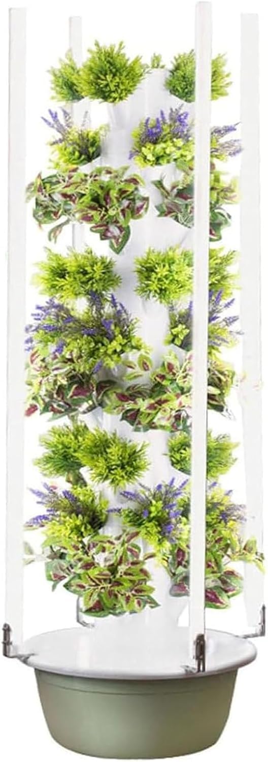 Kit de culture hydroponique vertical avec lampes horticoles LED pour herbes et fruits de potager