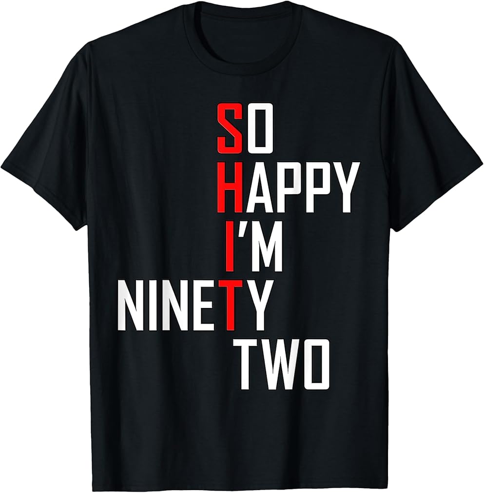 Funny 92nd Birthday 92 Years Old Gift Hilarious 1927 T-Shirt