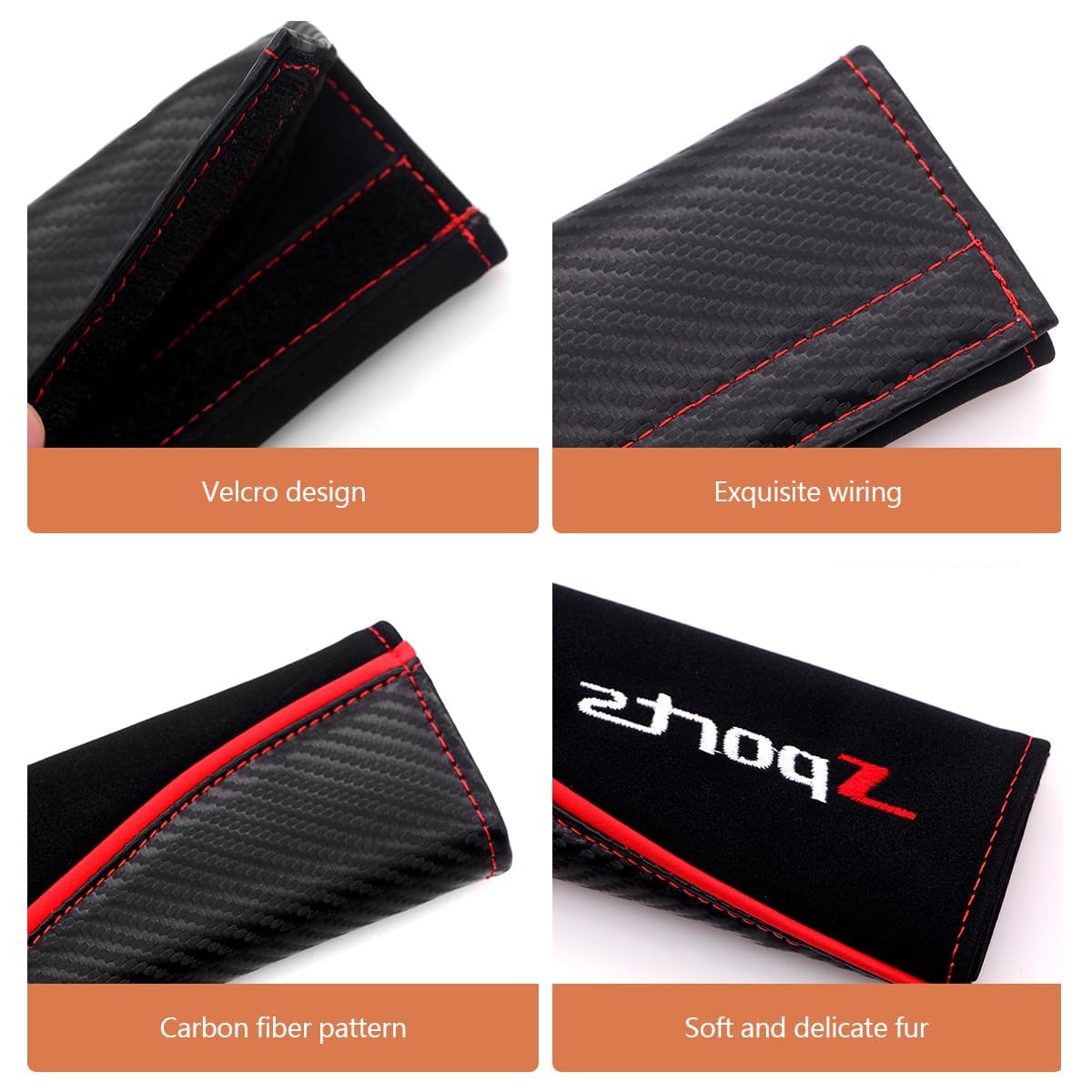 2 Piezas Almohadilla Cinturón Seguridad para Skoda Kamiq NW4 I 2019-2024, Protector Hombro Funda Cuero Cubierta Cinturón Accesorios Interior Coche