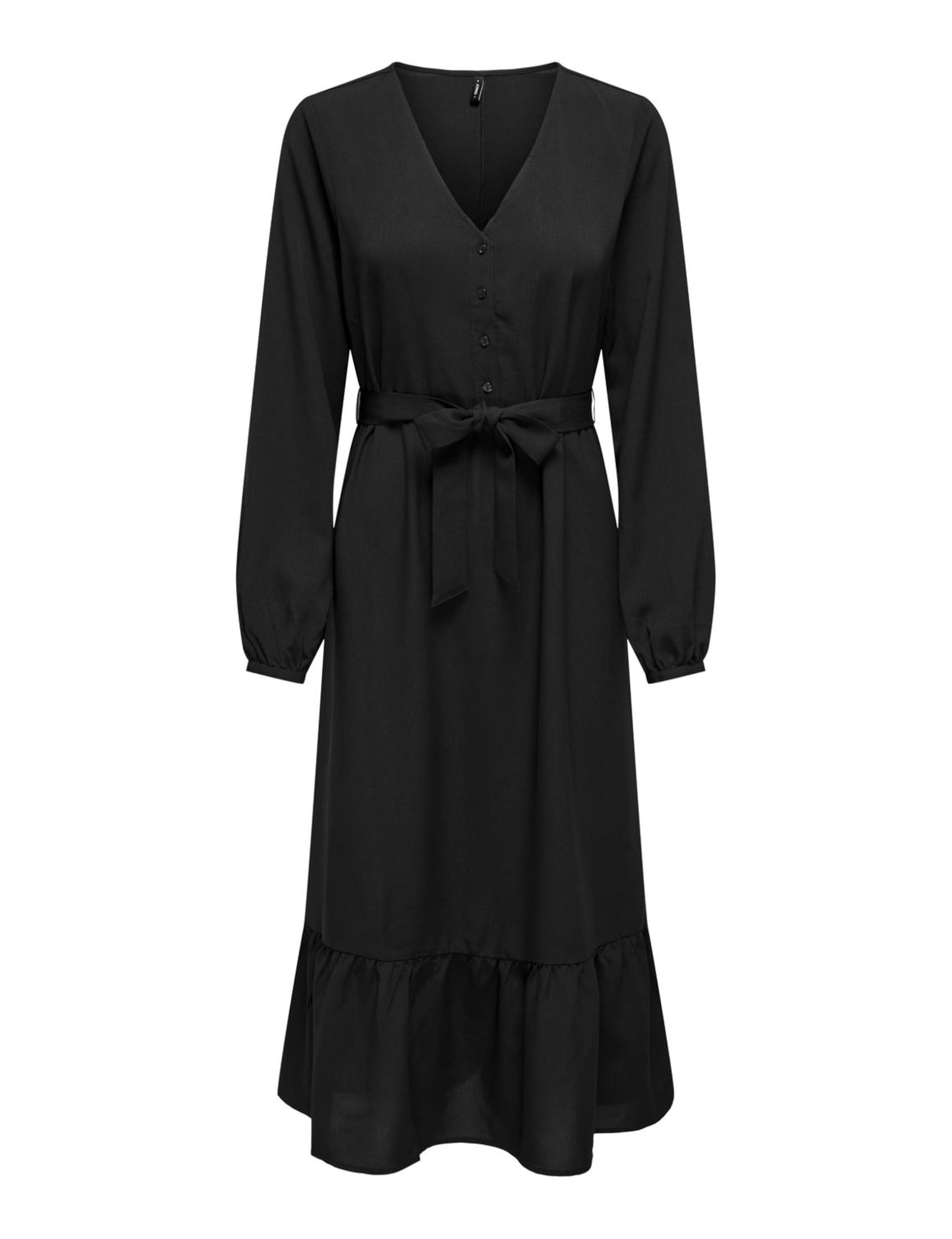 ONLY Damen Onlnova Life Elite Amy Long Dress Solid Kleid (1er Pack)