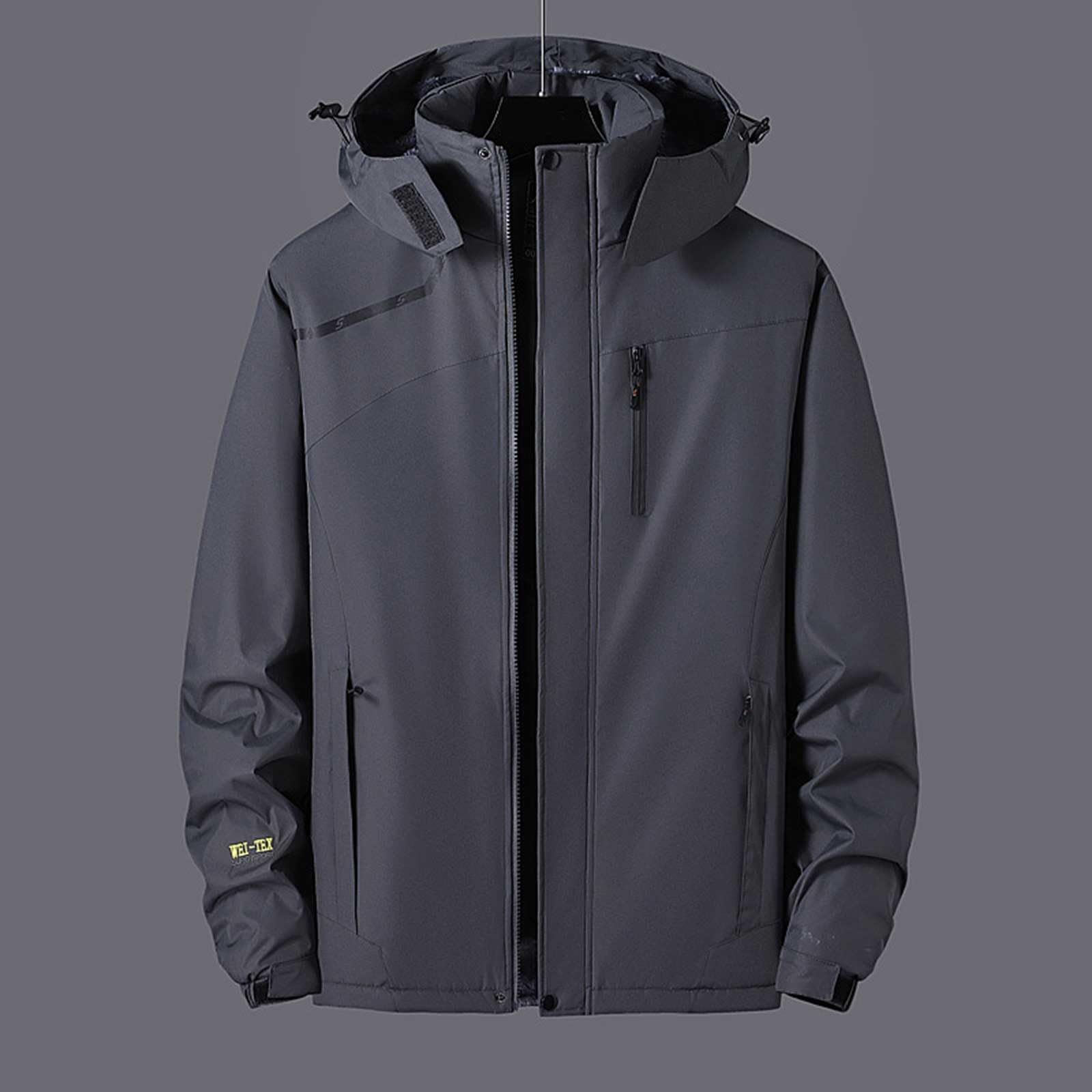 Generisch Chubasquero para bicicleta para hombre, plegable, fino, impermeable, cortavientos, chaqueta para bicicleta, chaqueta ligera cortavientos, chaqueta de senderismo