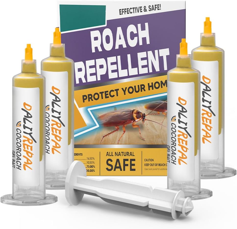 Cockroach Repellent,Natural Roach Repellent, Roach Repellent for Home,Car,Pet and People Safe,Simple to Use -4 Pack 1.85 Ounce (Pack of 4)