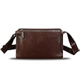 Genuine Leather Messenger Bag for Men Vintage Real Soft Leather Shoulder Bag Crossbody Bag Satchael Purse