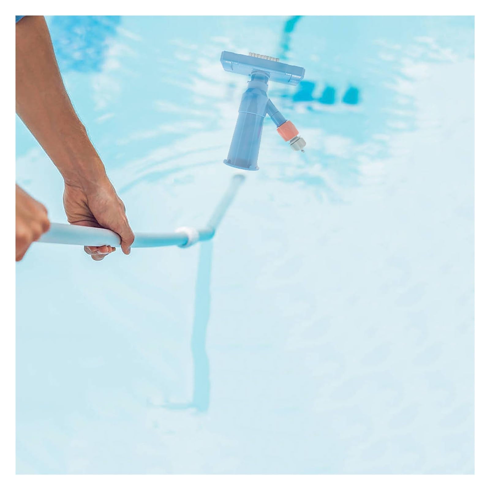Akku-Roboter-Poolreiniger Pool-Staubsauger, Tragbares Unterwasser-Reinigungsset Für Schwimmzubehör, Flache Hot Spring 5-teilige Stangenwerkzeuge für Pool