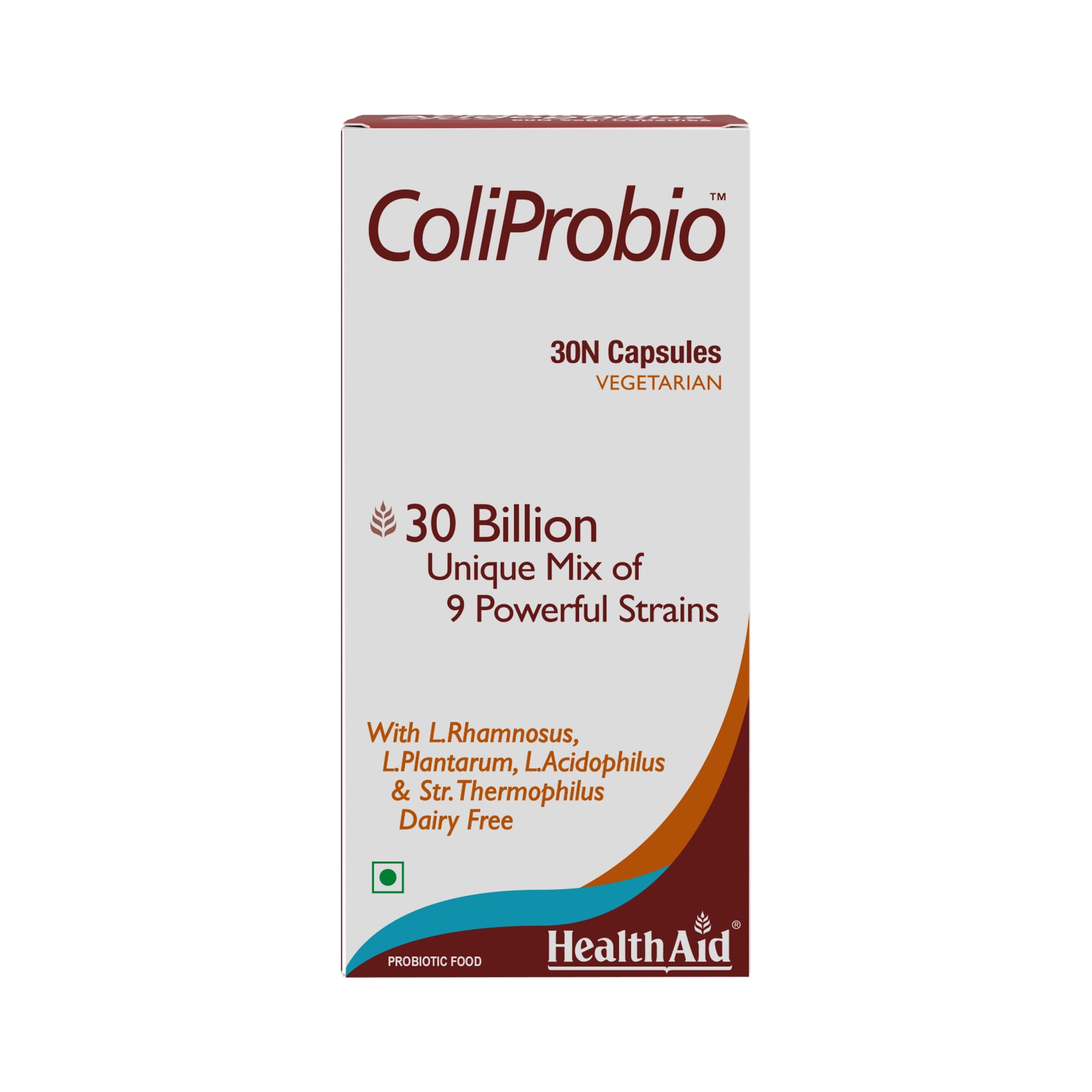 HealthAid ColiProbio - 90 Capsules |Promotes Overall Gut Health |9 Researched Live Probiotic Strains In 1 Capsule |Helps In Nutrition Absorption |Support Healthy Bowel Function |Support Immune System (B0CGDH4BR5) Amazon Price History, Amazon Price Tracker