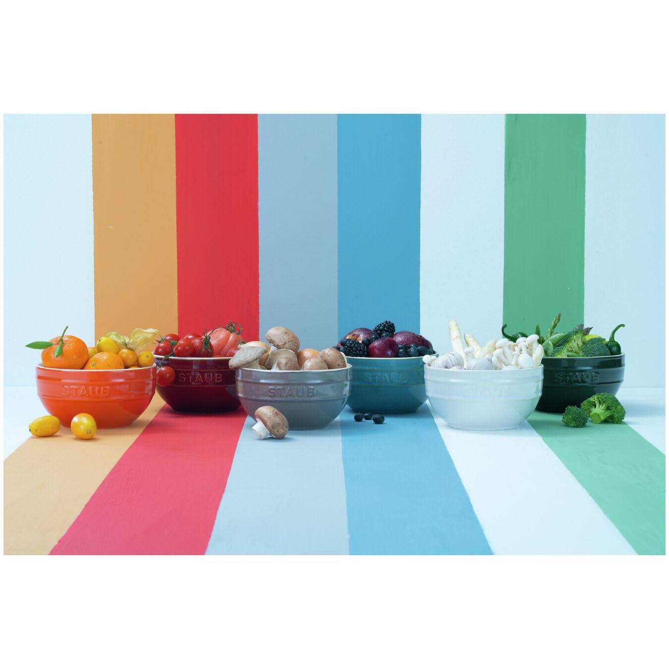 Staub Ceramique 6-częściowy zestaw misek ceramicznych, różne kolory