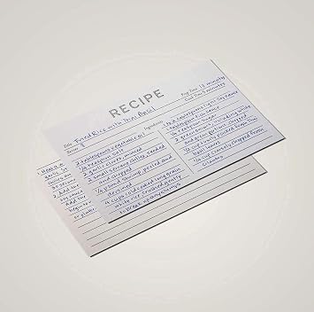 Jot & Mark Recipe Cards 4x6 Inches Blank Double Sided, 50 Count (Modern)