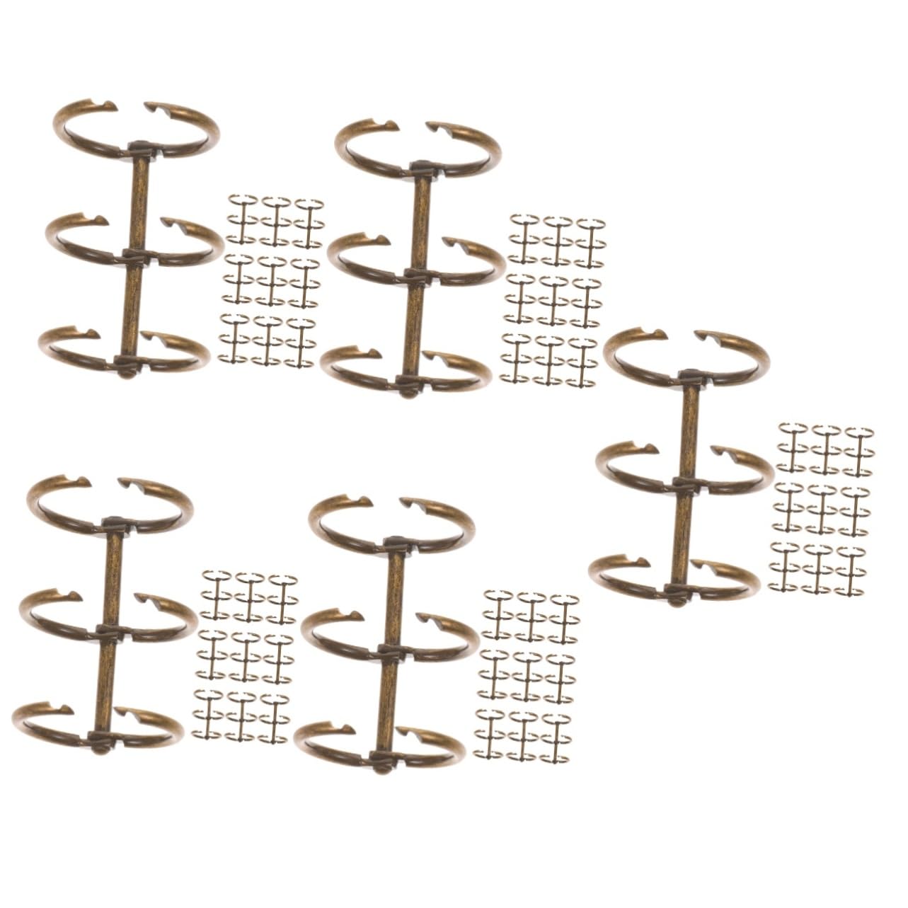 Operitacx 50pezzi Raccoglitori Sciolto Metallici Per Rilegatura Raccoglitori Per e Scrapbooking Pratici e
