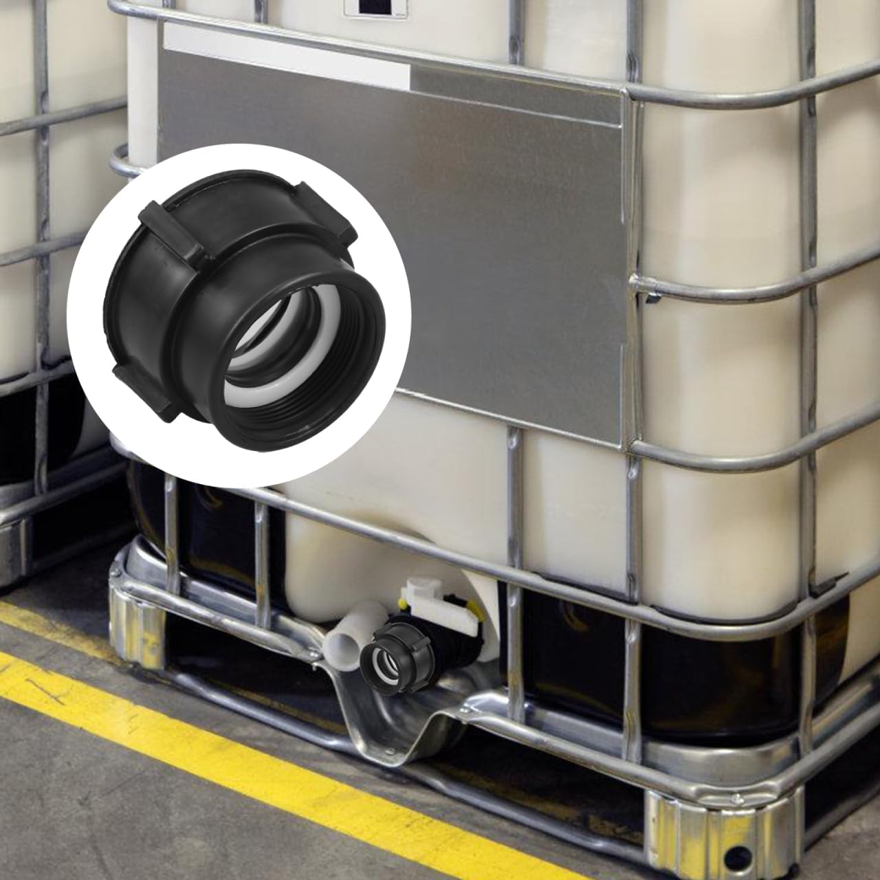 Ton Valve Ibc Water Tank Adapter Ibc Tote Fittings Water Tote Hose Adapter Ball Valves Tank Valves Ton Barrels Fittings (Pack of 2)