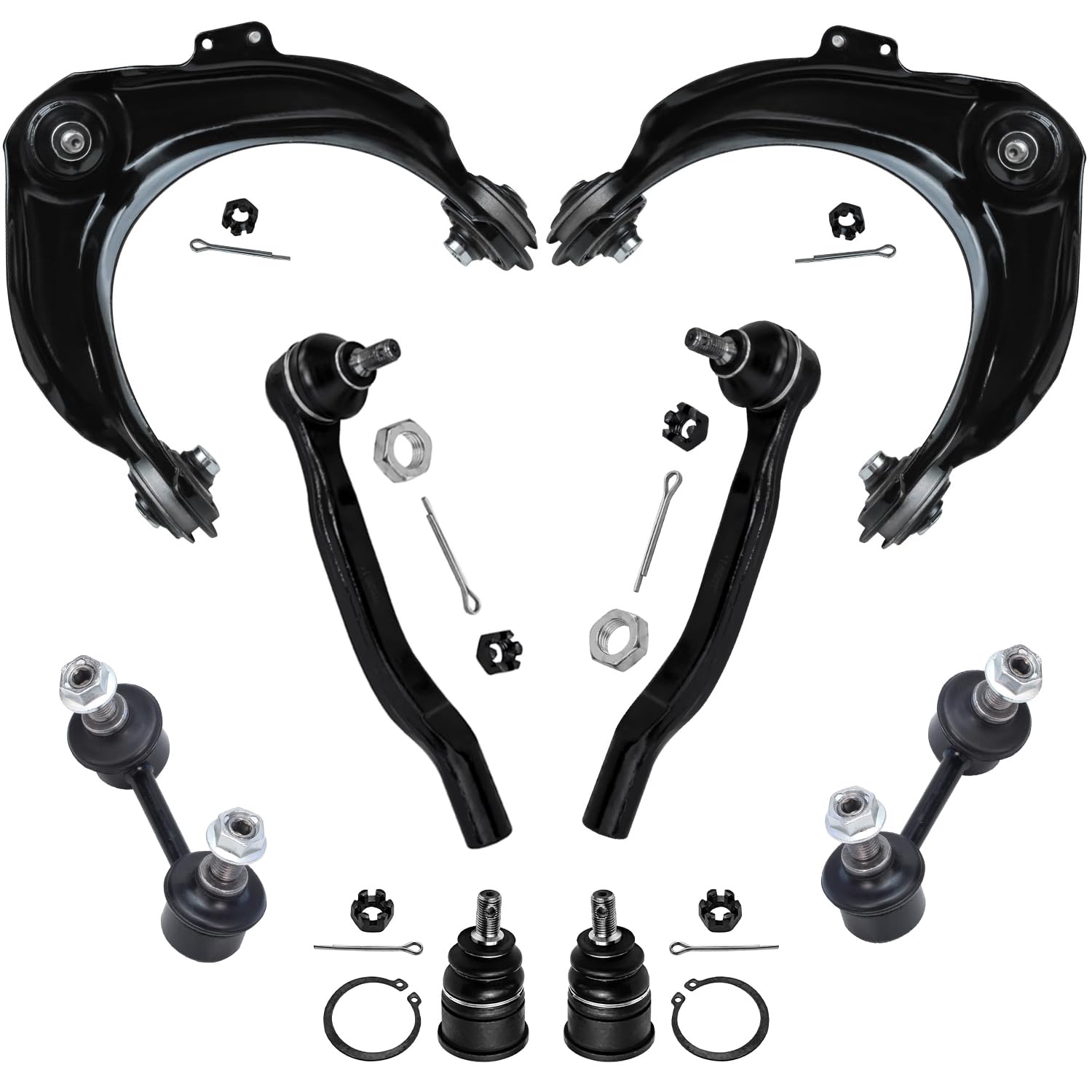 Detroit Axle - 8pc Front End Suspension Kit for Acura CL TL Honda Accord, 2