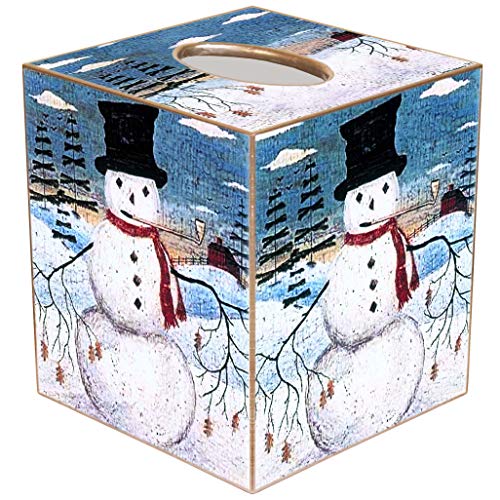 Marye-Kelley Christmas Tissue Box Cove Snowman TB329