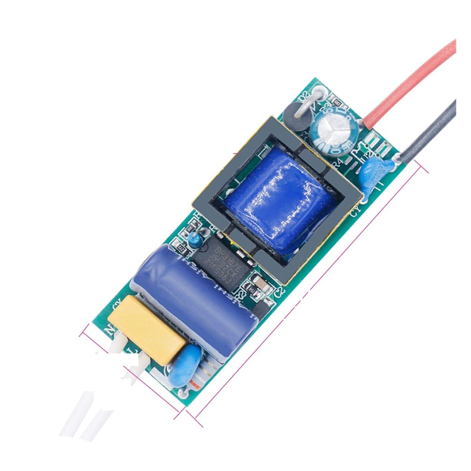 Pilote de plafonnier LED 20W haute performance à tension adaptative