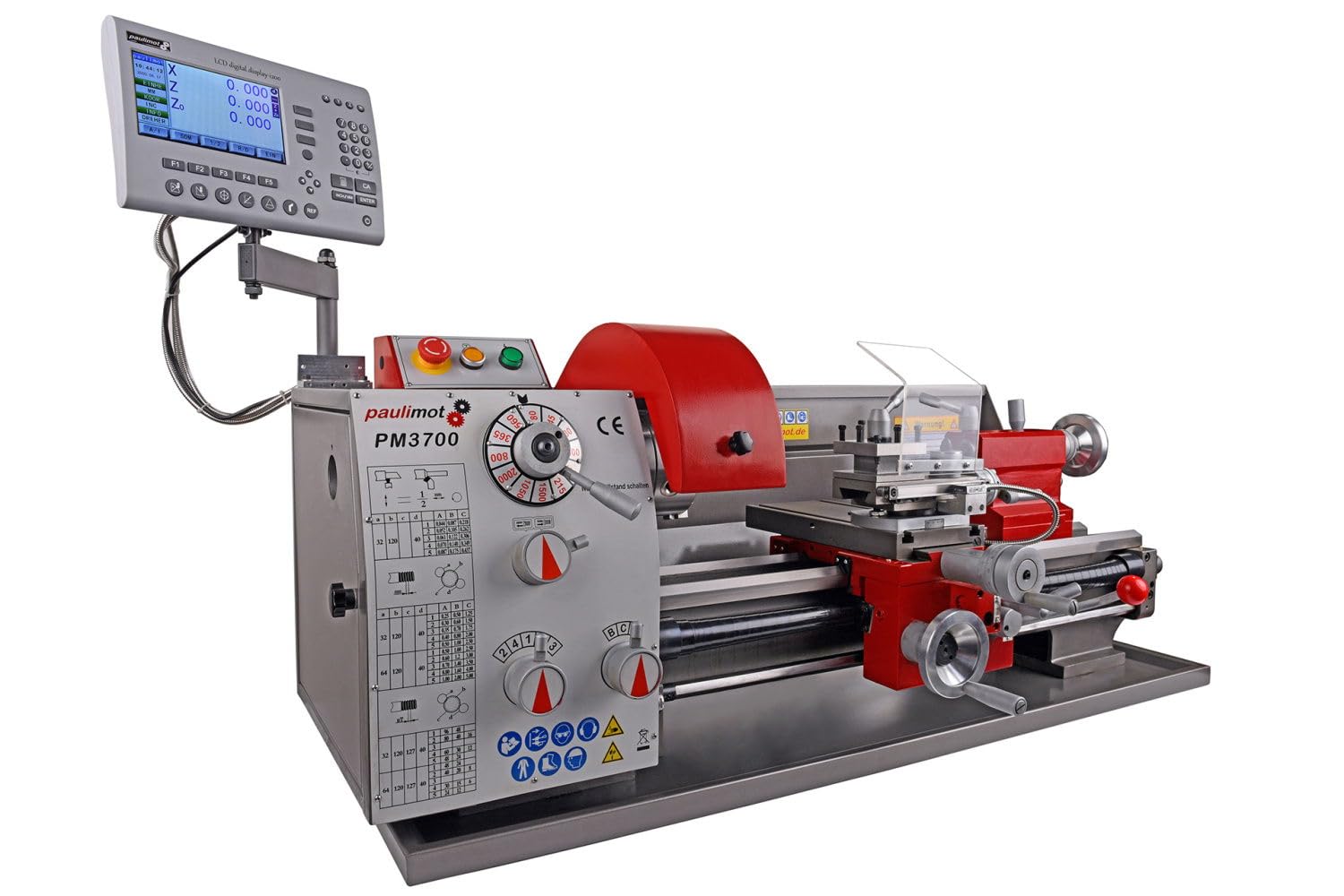 PAULIMOT Drehmaschine PM3700 mit 400 Volt Motor mit Messsystem