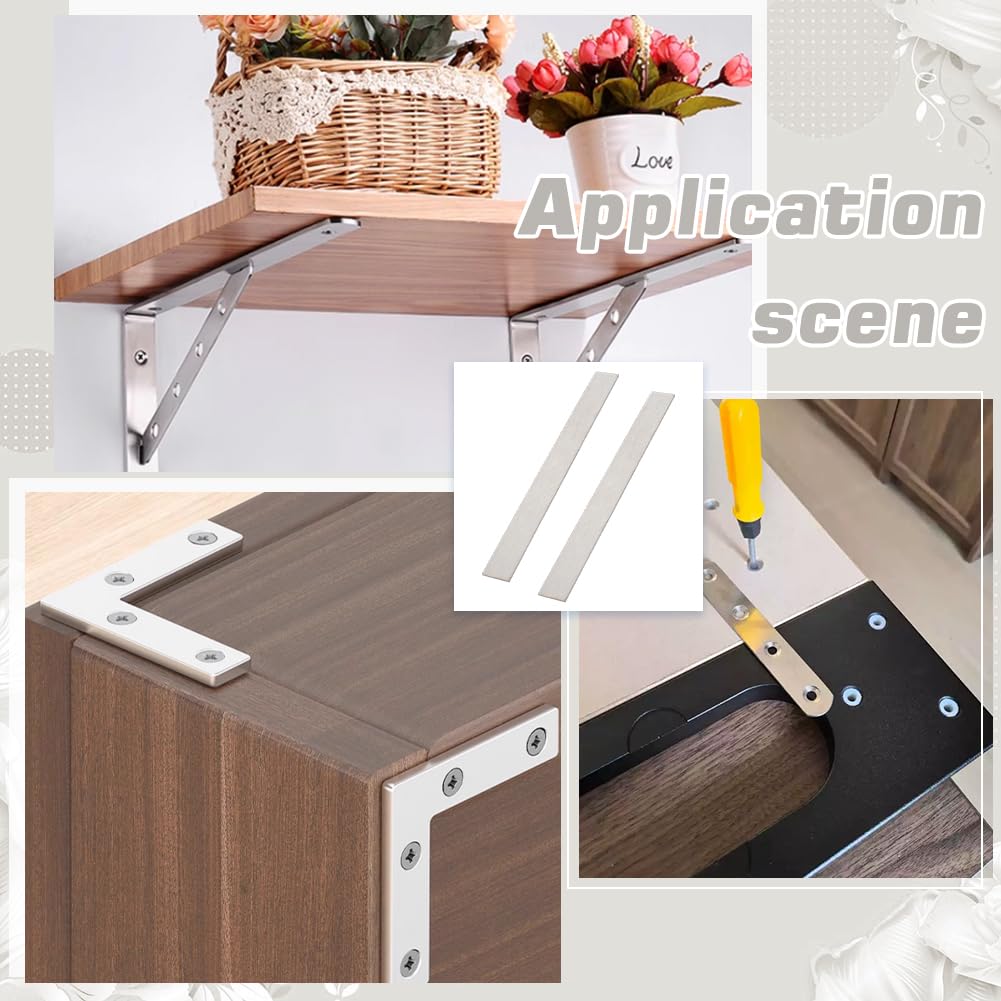 PH PandaHall Pack of 2 3 mm Thick 304 Stainless Steel Flat Bar 30 x 3 cm Decorative Strips Brushed Surface Steel Plate Strips Sheet for Kitchen DIY Crafts