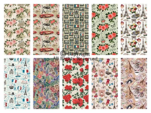 Craftido 10pcs 18”x21”(46x53cm) Fat Quarters Fabric Bundles, Medium Weight 145g, 100% Cotton Fabric for Quilting Sewing - Image 2
