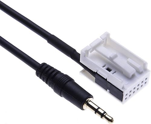 Keple Cable adaptador auxiliar para automóvil de 0.138 in de audio auxiliar para Mercedes Clase A W169, W245, B W245, W203, C W209, W203, CLK X164,