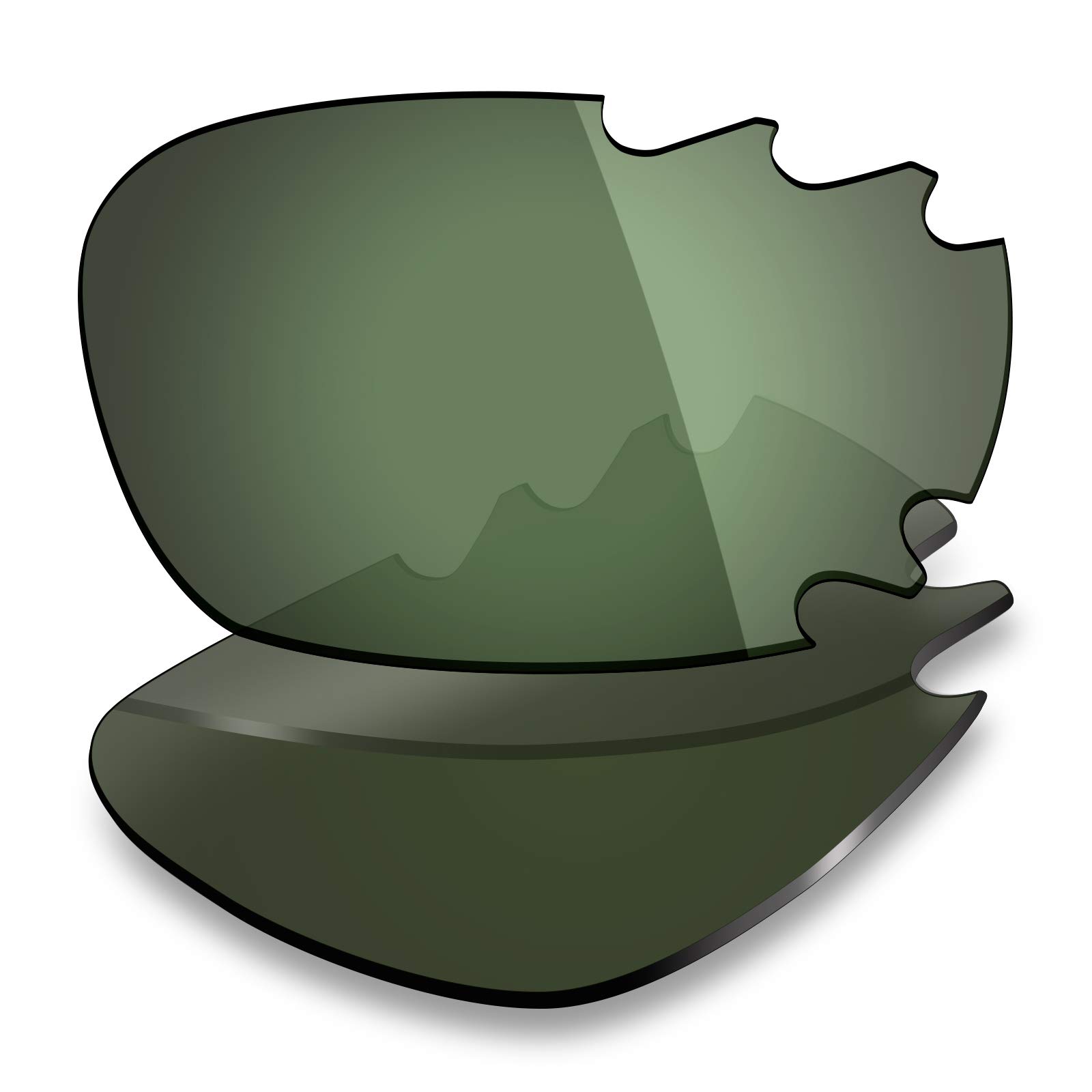 Mryok Men's Polarized - Grey Green Polarized Replacet Lenses For Oakley Jawbone Vented - Grey Green