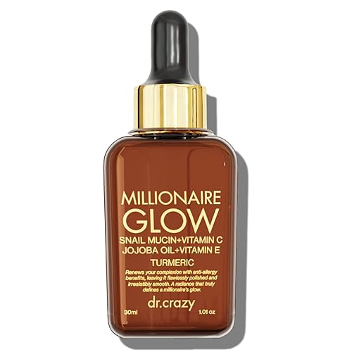 Dr. Crazy Millionaire Glow Serum, suave apariencia de arrugas, nutre e ilumina, brillo irresistible 30ML