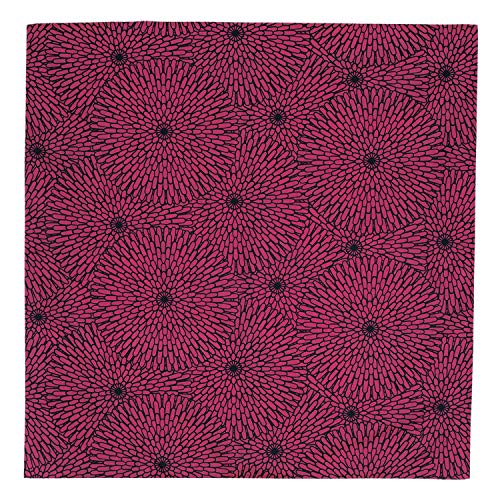 むす美 アクアドロップ 風呂敷 100cm 伊砂文様 菊 パープル 10242-302