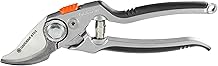 GARDENA 08702 Hand Pruning Scissors, Premium Bypass Pruning Shears with Stainless Steel Blade for Cutting Hard Wood, 1" Inch Max Cut plant pruners, Garden Tools