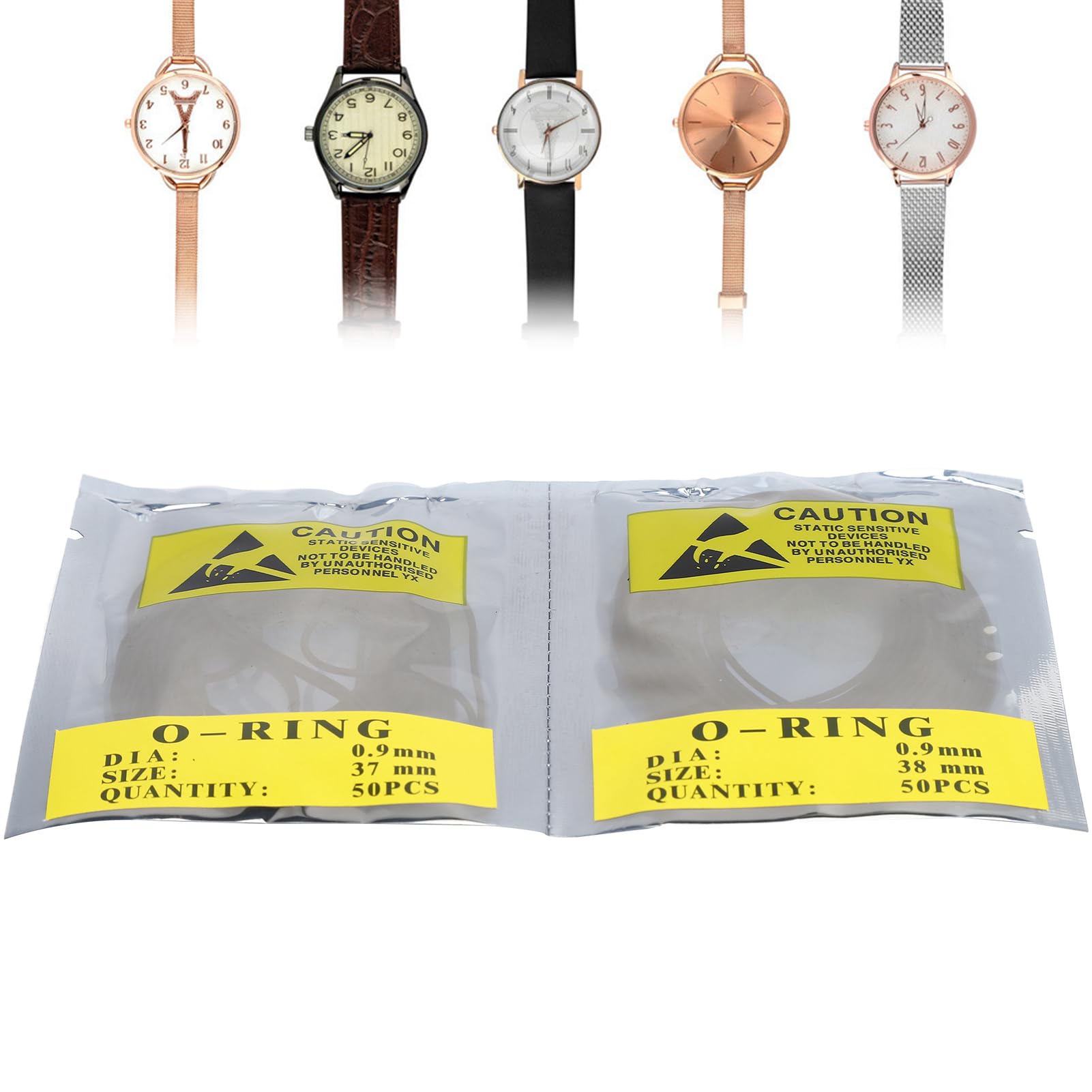 Set di guarnizioni in gomma O-Ring per orologio professionale O-Ring Watch Back Seal Guarnizione posteriore Set di accessori di ricambio