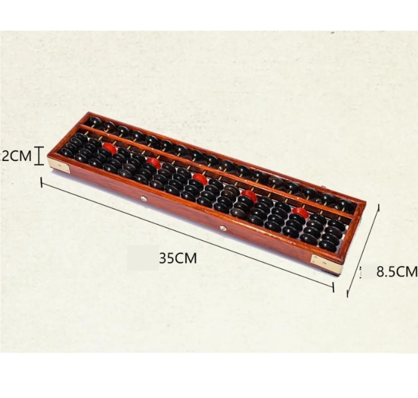 Abakus Vintage Holz Abacus 17 Digit Chinesischen Rechner Zählen Werkzeug for Pädagogisches Schule Büro Rechenrahmen