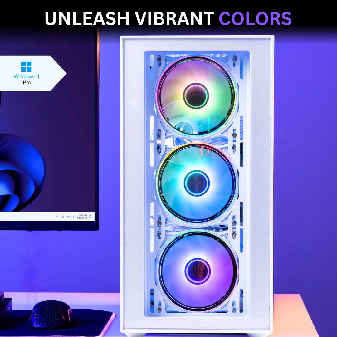 NOVATECH Prism - Prebuilt Gaming PC Desktop Computer - Geforce RTX 3050 - Xeon i7 3.5GHz - 16GB RAM - 512GB SSD WiFi/BT, Win 11 - Gaming Computer Tower - Pre Built PC Gaming - 1 Year Warranty