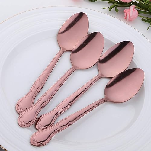 Miniatura 204 de Juego de 12 cucharas de café, mini cucharas de café, cucharas de espresso de acero inoxidable, cucharas pequeñas para postre, té, aperitivo, 4.6