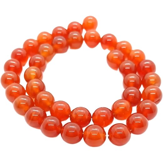 Blue Bijoux Carnelian Beads 8 MM