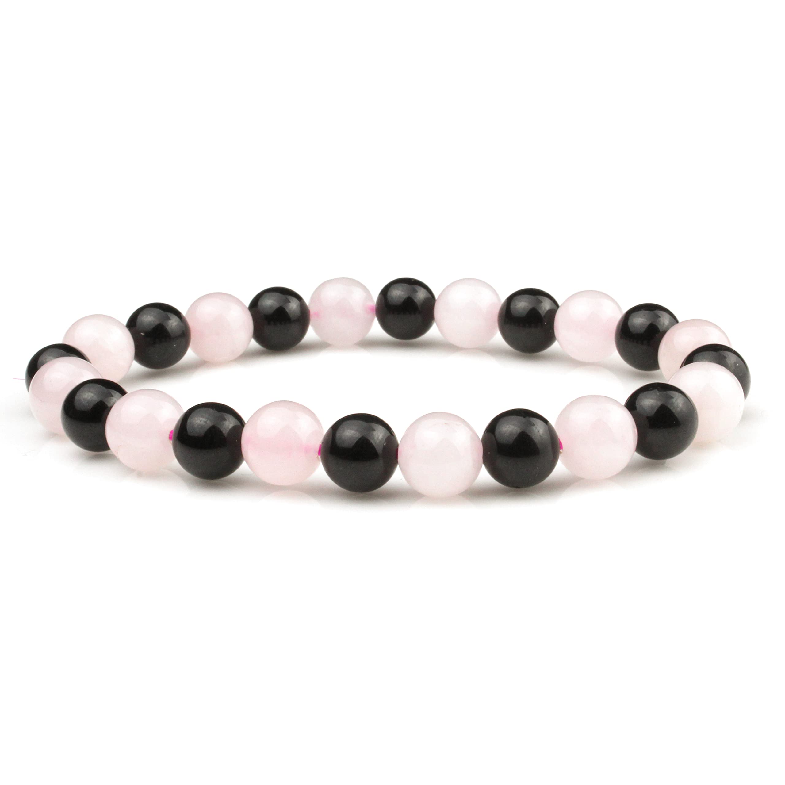REMEDYWALA Charged Rose Quartz Tourmaline Combination Bracelet 8MM (B09Y8TJ91X) Amazon Price History, Amazon Price Tracker