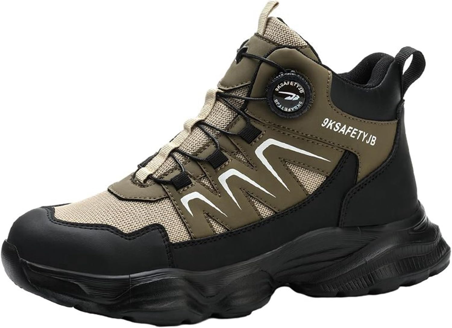 [Taopagii] 安全靴 ハイカット ワークブーツ 鋼先芯入り つま先保護 貫通防止 作業ブーツ 大きいサイズ 通気性 滑りにく