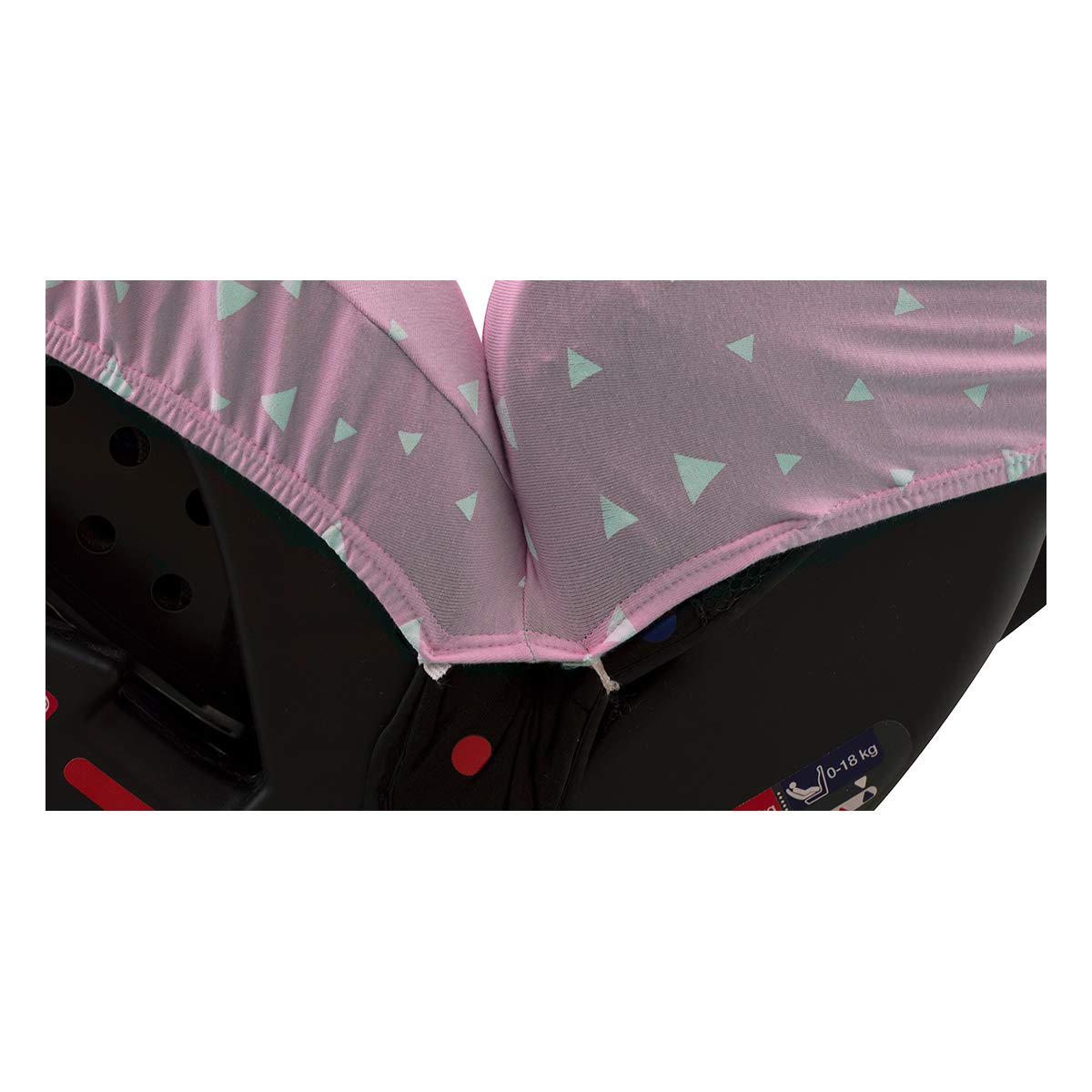 JYOKO KIDS Fodera per Seggiolino auto in cotone Compatibile con Joie Stages, Every Stages (PINK SPARKLES)