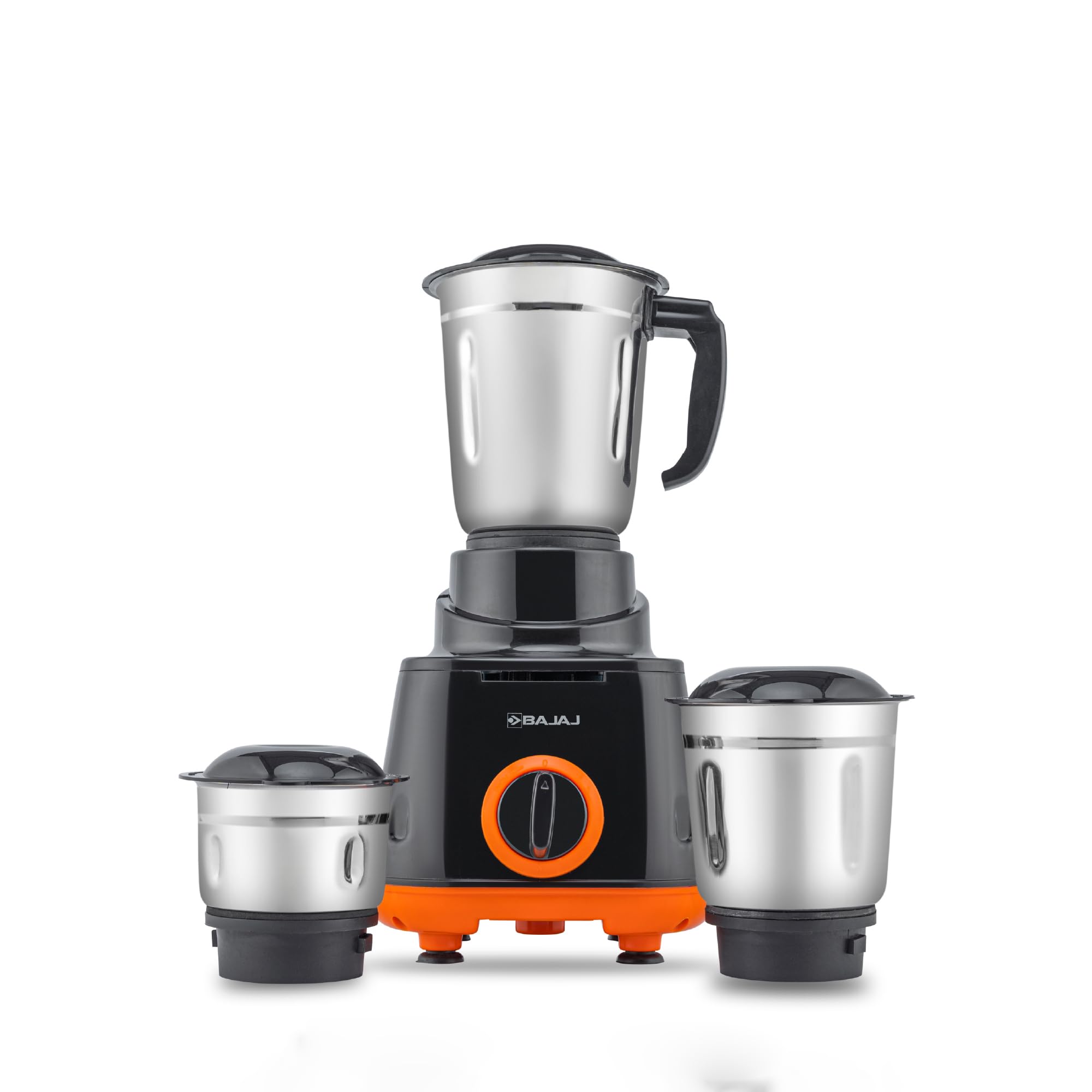 Bajaj Rex 500W Mixer Grinder, 3 Jars, Black