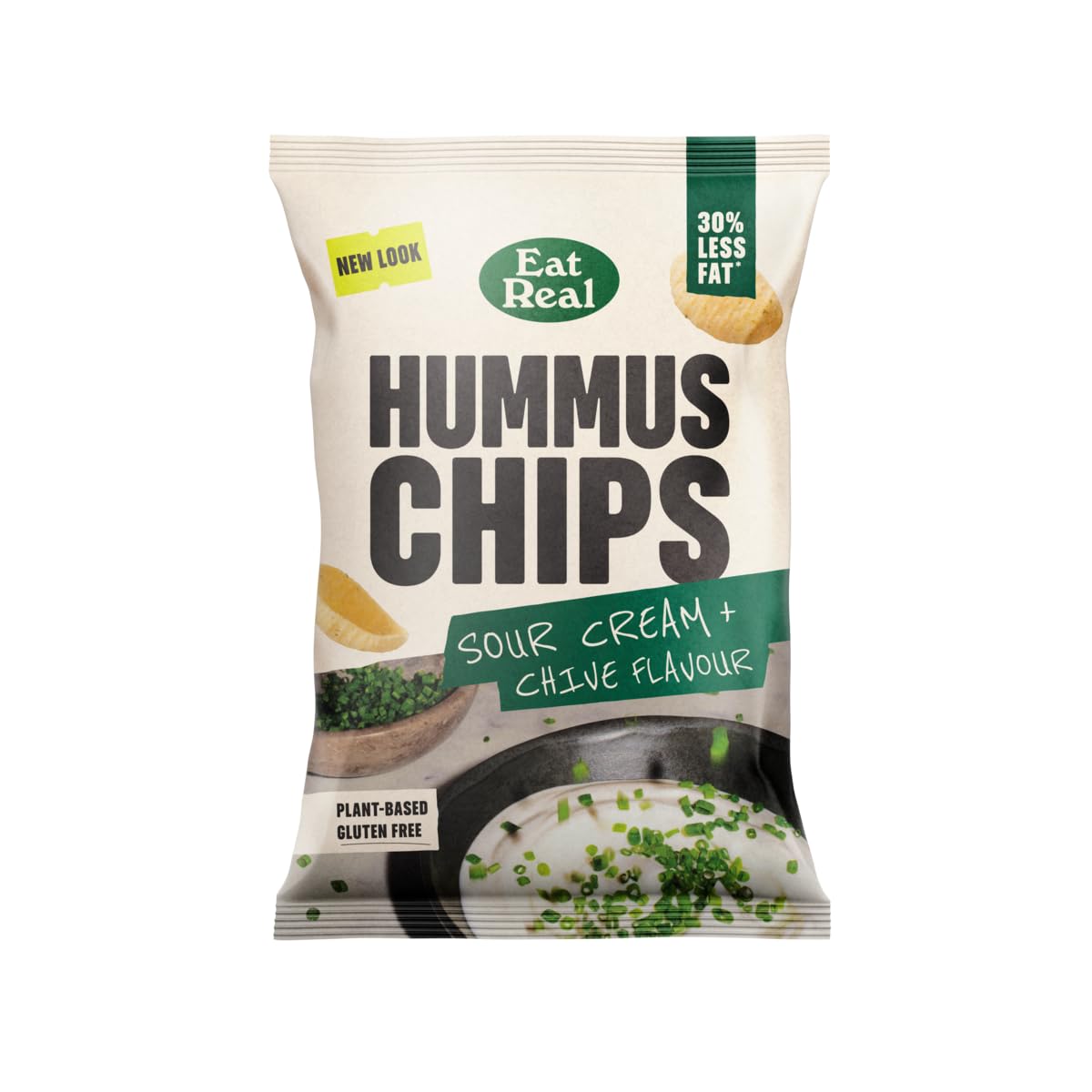 Eat Real Sour Cream & Chive Hummus Chips 1 x 110g