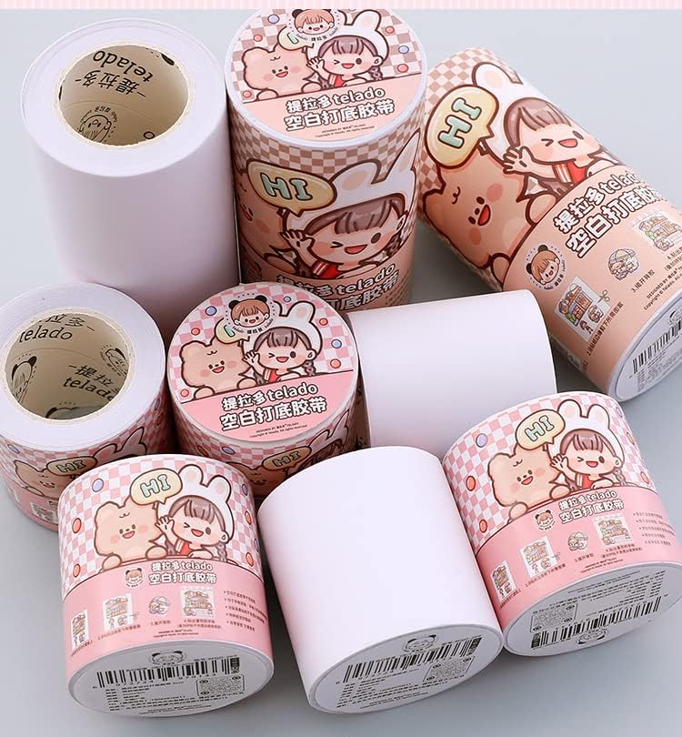 Miniatura 6 de Kawaii Art Washi Tape - Lindo material escolar de oficina, juego de cinta adhesiva decorativa de dibujos animados estéticos, organizador de adornos