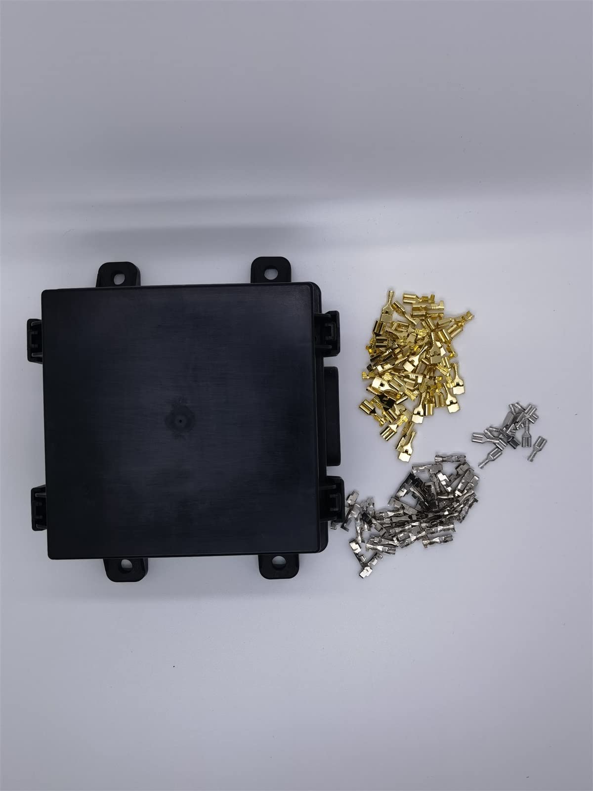 Supporto for scatola portafusibili a lama con blocco fusibili a lama automatica a più vie con fusibili e relè 5A/10A/15A/20A