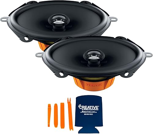 Miniatura 2 de HERTZ Dieci Series 2 pares de altavoces coaxiales de dos vías DCX 5703 5x7 compatibles con Ford F-250 y F-350 SuperCrew 2008 sin navegación