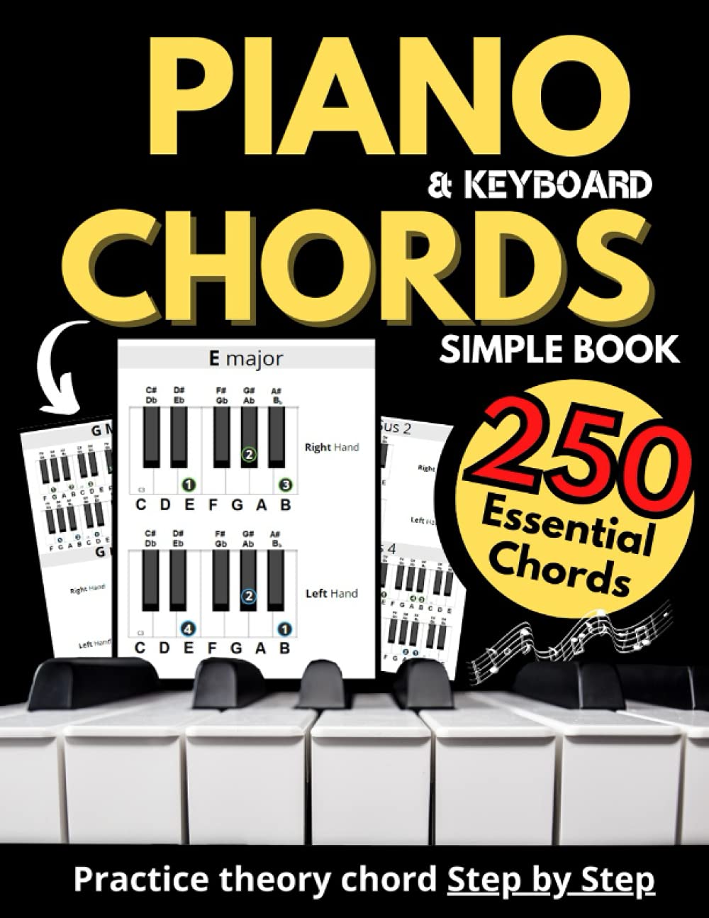 Buy Piano & Keyboard Simple Chords Book, Theory Chord Step by Step
