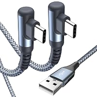 Cavo USB C angolo di 90 gradi [2 pezzi 1.5m] ricarica rapida, cavo di ricarica Cavo