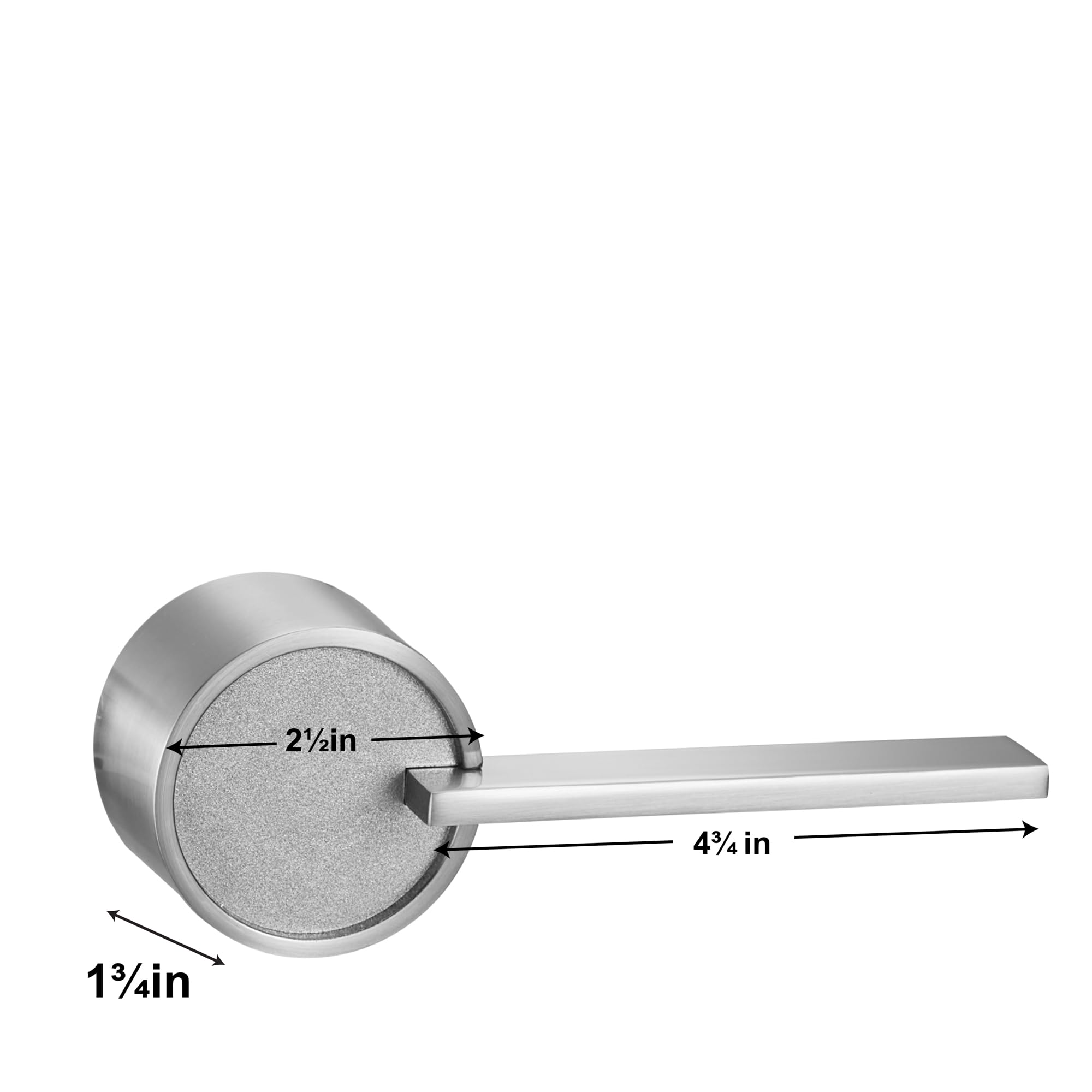 Berlin Modisch Dummy Lever Door Handle Pack Of 2 Sleek Round Non-Turning Single Side Pull Only
