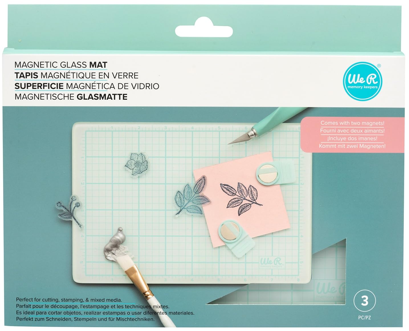 We R Memory Keepers 60000589 Magnetic Glass Mat, Multi, One Size