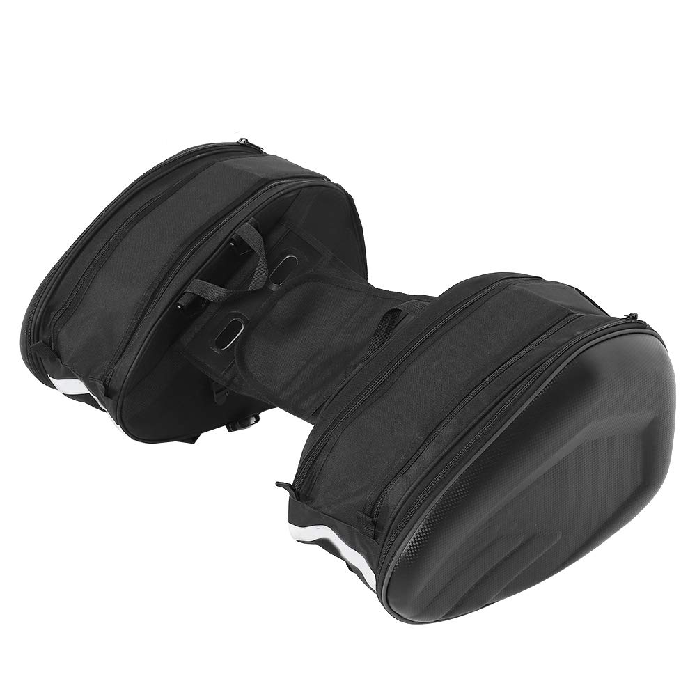 Motorrad Satteltasche 2 Stück 58L wasserdicht Motorrad Gepäcktasche seitlich für Helm und Zubehör robustes Reisegepäck für Touren Camping Motocross Radfahren mit verstellbaren Gurt