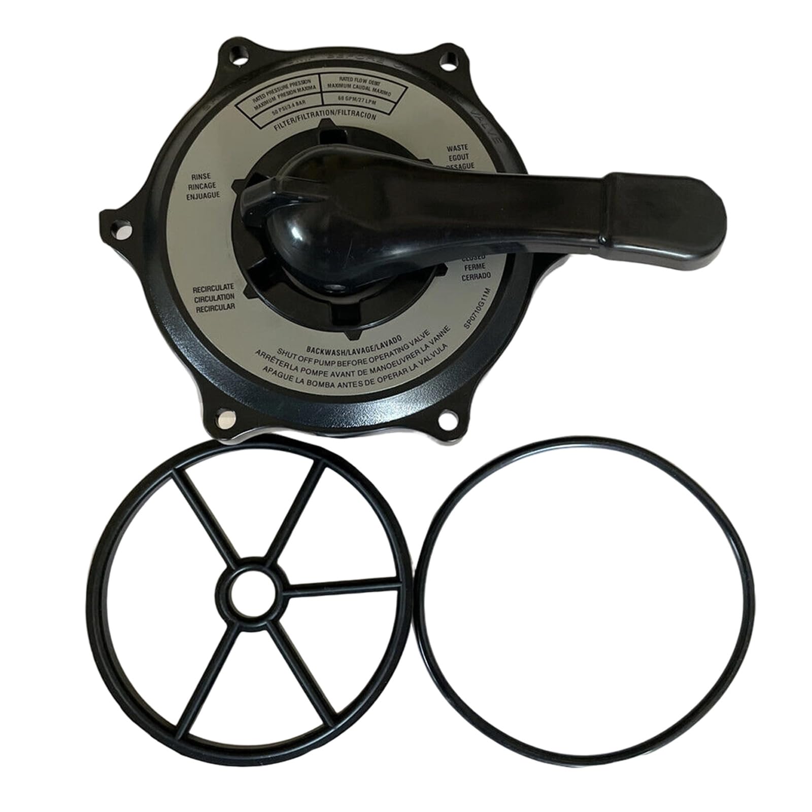 Couvercles et poignée de rechange pour pompe à sable de piscine pour valves multiports SPX0710X32, SP0710X62
