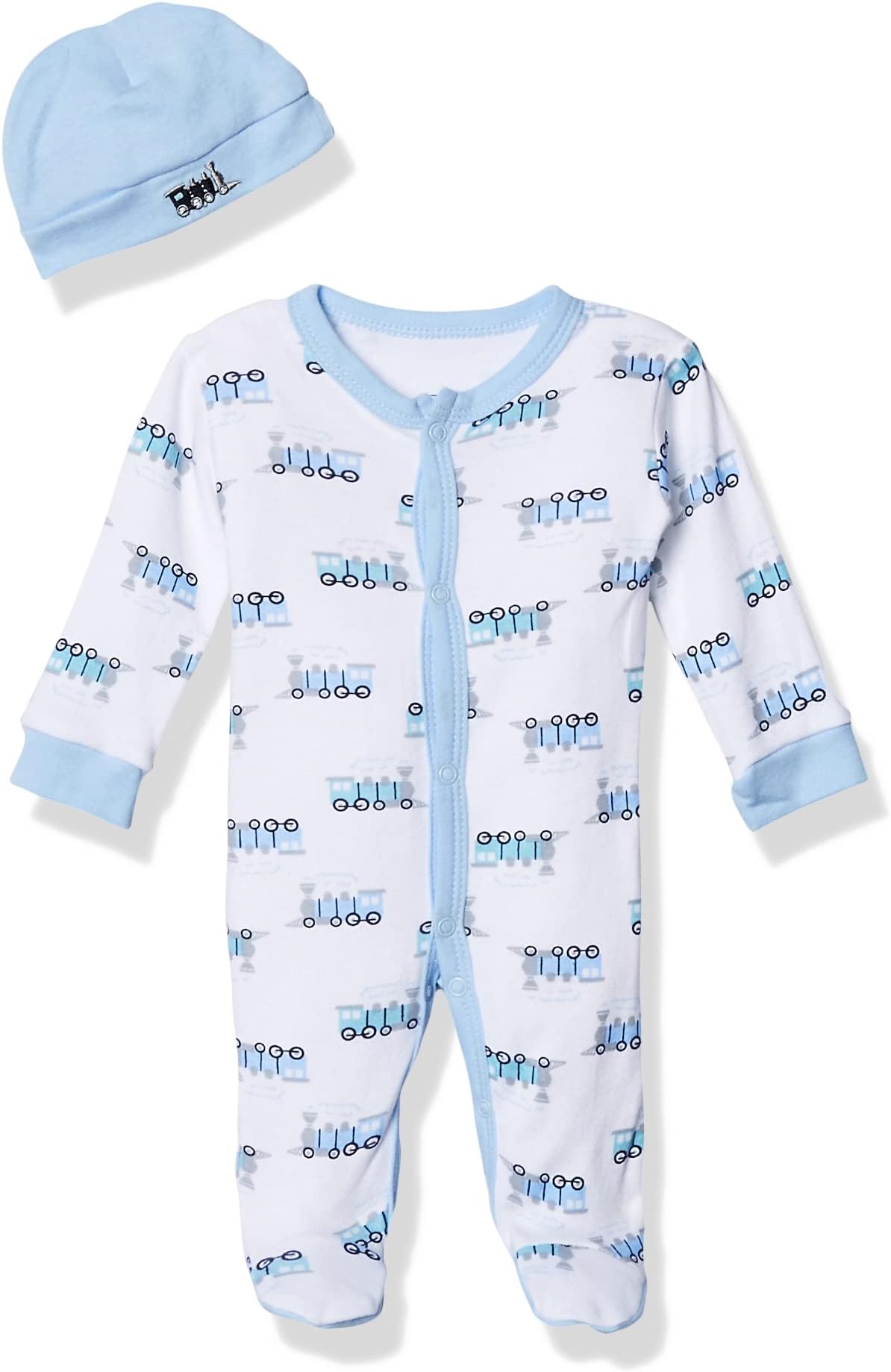 Luvable FriendsBaby Girls' Cotton Preemie Sleep and Play and Cap