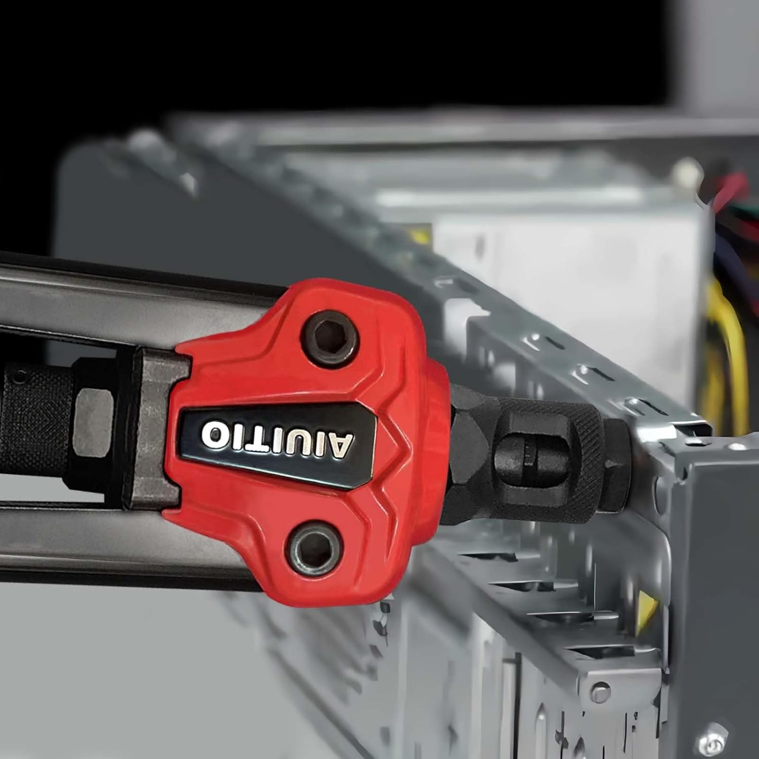 Rivet Nut Tool with a Step Drill Bit & 90 Rivnuts, 13" Heavy Duty Rivnut Tool Kit with 7 SAE & Metric Mandrels, Threaded Insert Hand Riveter with Rugged Carrying Case