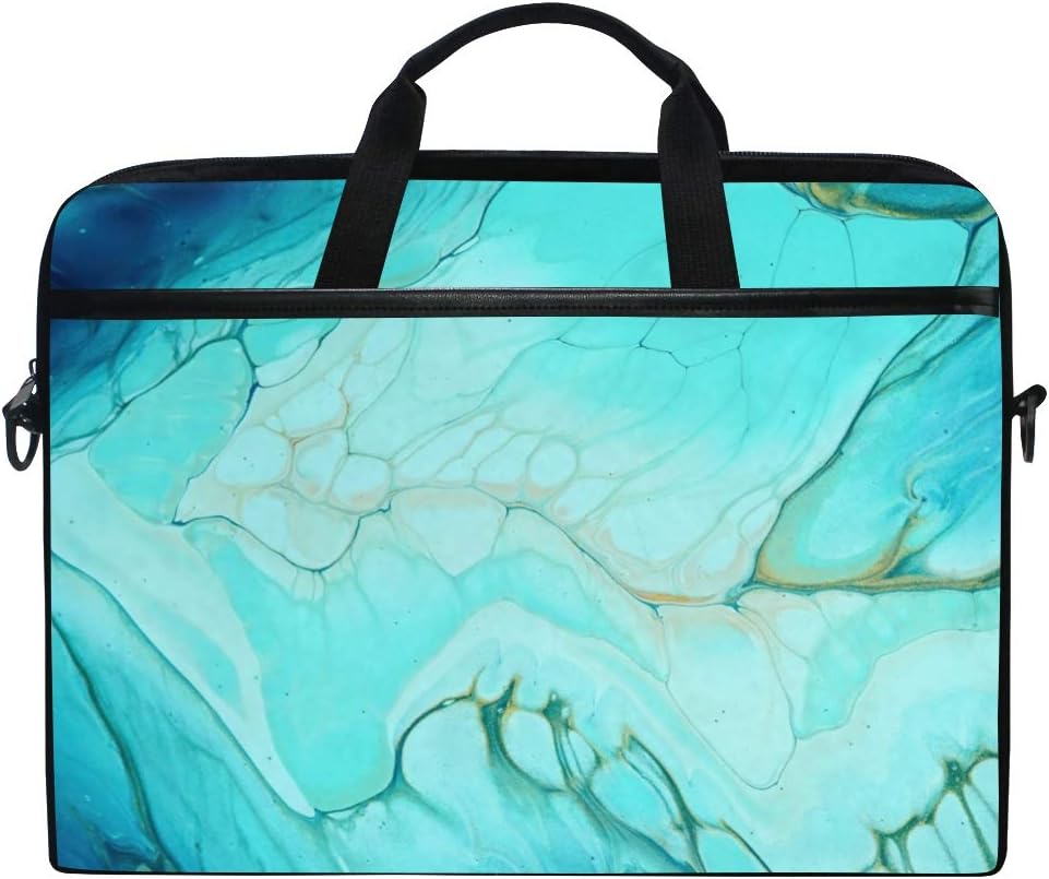 Amazon パソコン ケース ノートパソコン PCバッグ 大理石の紋 青い グラデーション かわいい ノートpc macbook pro