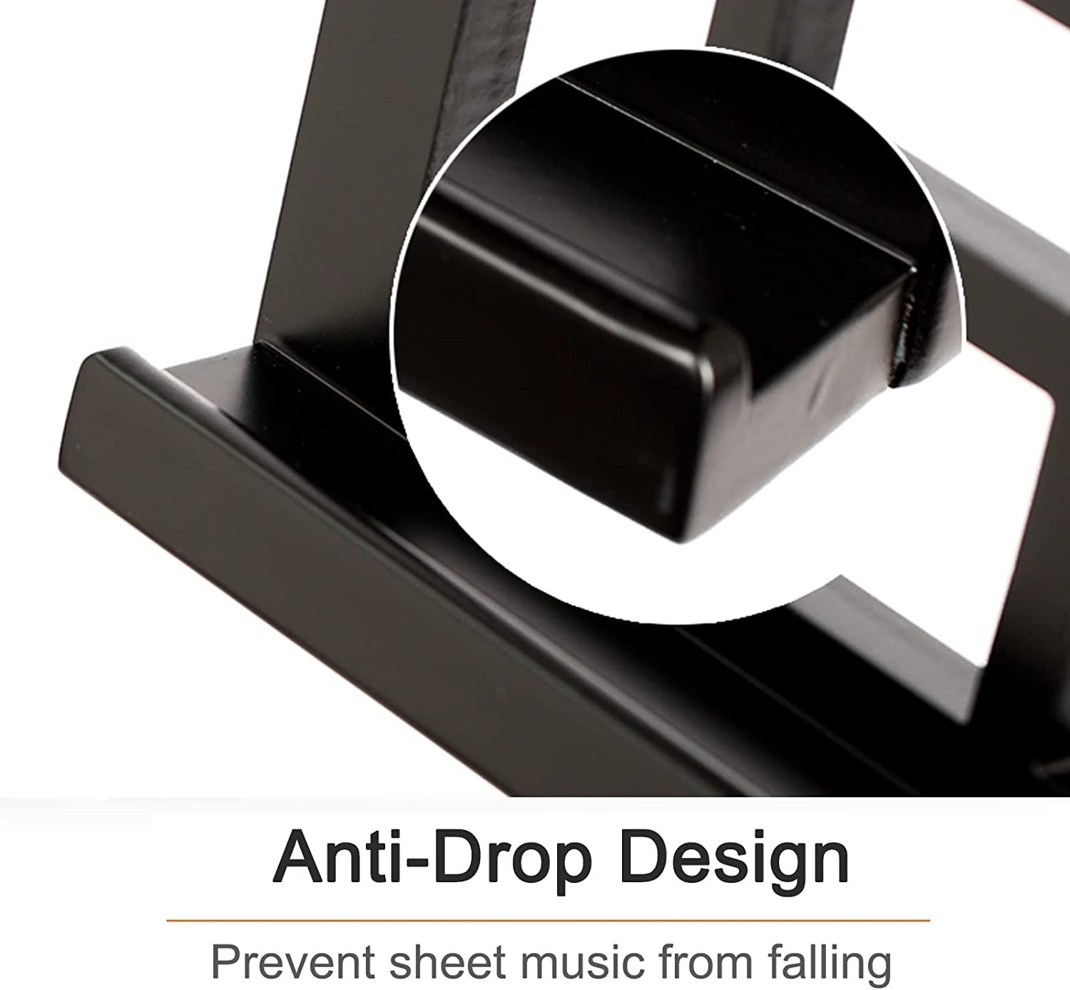 Atriles De Música Soporte De Madera Pesado para Partituras Soportes para Partituras con Ángulo Ajustable Estantería para Libros De Estudio para El Día De La Lucha contra L,Brown