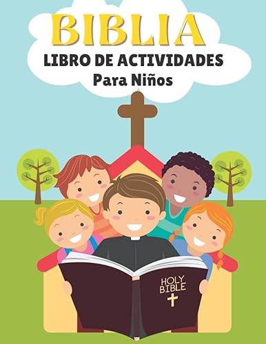 Libro de actividades para niños Biblia Juegos y Ejercicios Biblia Educativos para Aprender Divirtiéndose Libro de colorear para niños Edad